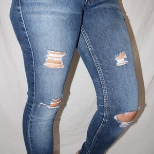 Ripped Levi jeans